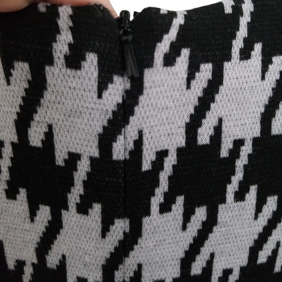 Chadwick's Black Gray Houndstooth Tunic Shift Dress‎ Size 14 - Picture 8 of 10